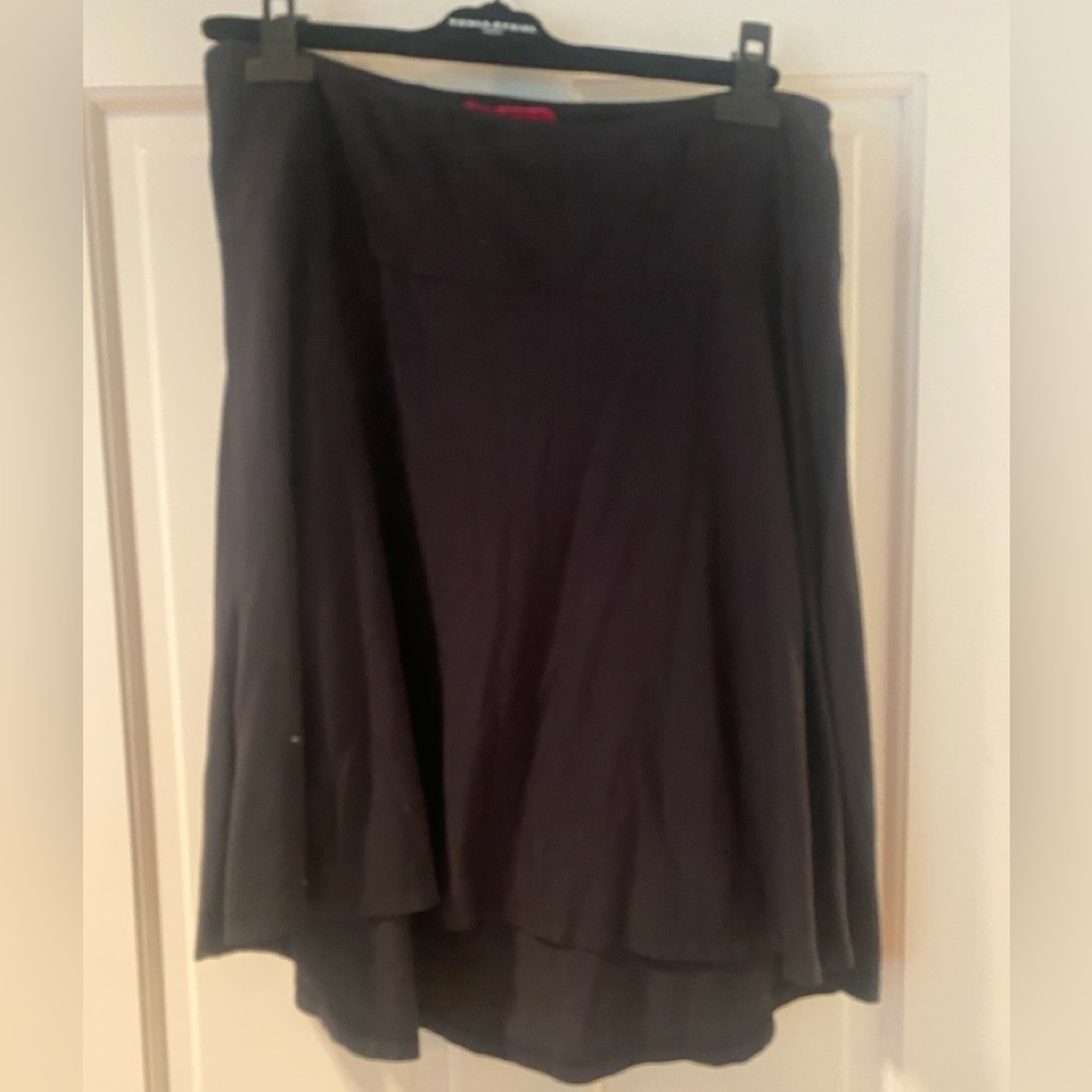 Velvet for A Pea in the Pod black cotton maternity skirt
